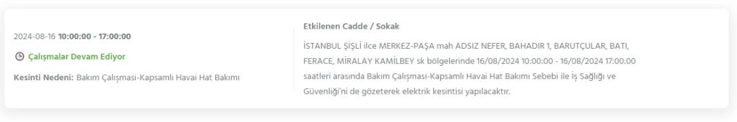 İstanbullular dikkat! Bugün bu ilçelerde elektrikler kesilecek 5